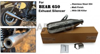 Fit For Royal Enfield Bear 650 AEW SS Exhaust Silencer Matt Finish